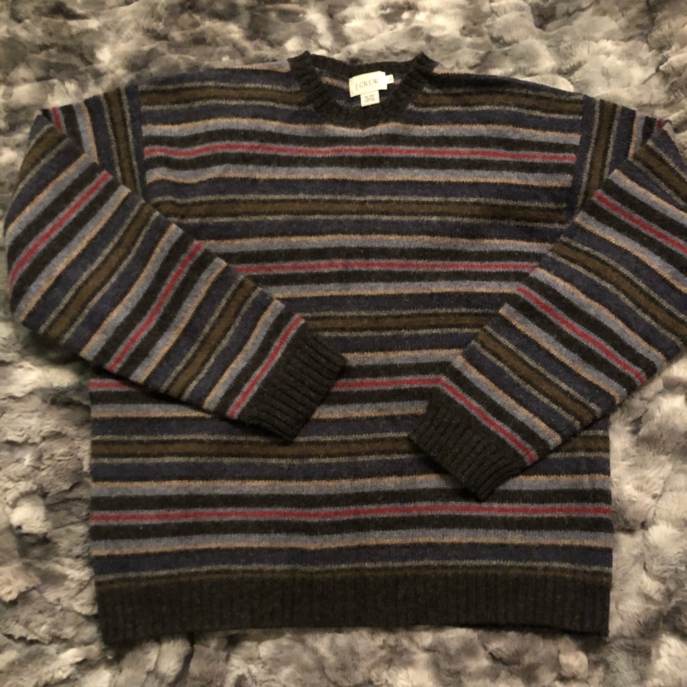 J. Crew Men’s Wool Striped Sweater